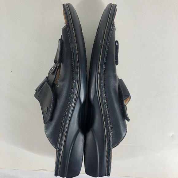 FINN COMFORT Pattaya Black Leather Sandals Sz 42EU / M 9-9.5 / W 11-11.5 - Picture 8 of 13